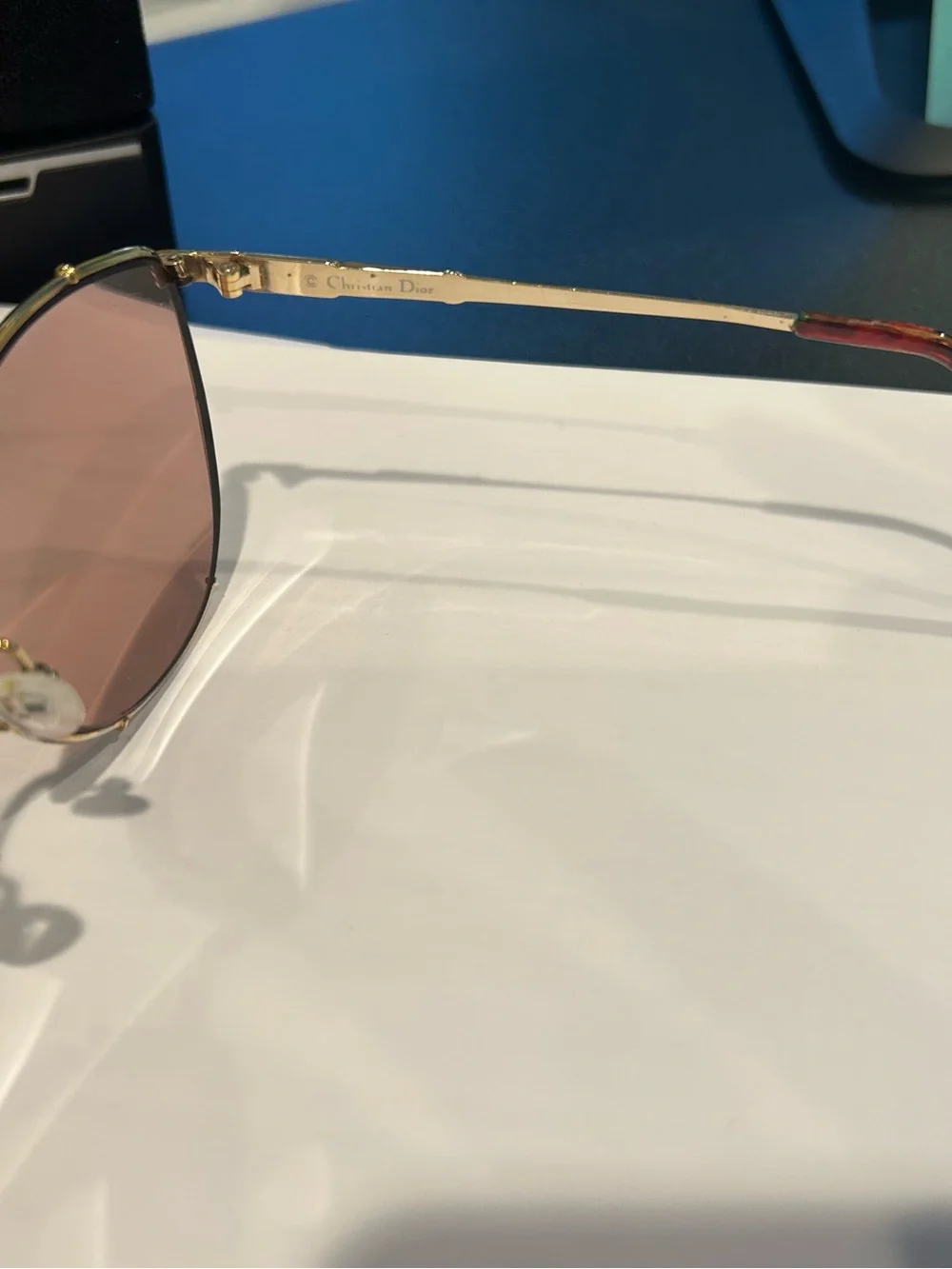 Christain Dior Gold Frames